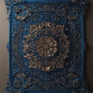 blue border design