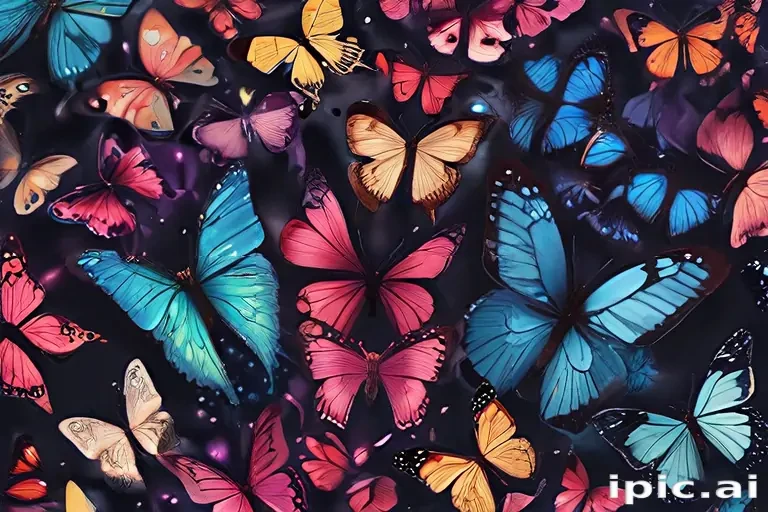 aesthetic butterfly background