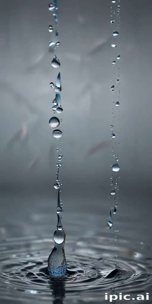 water droplets transparent