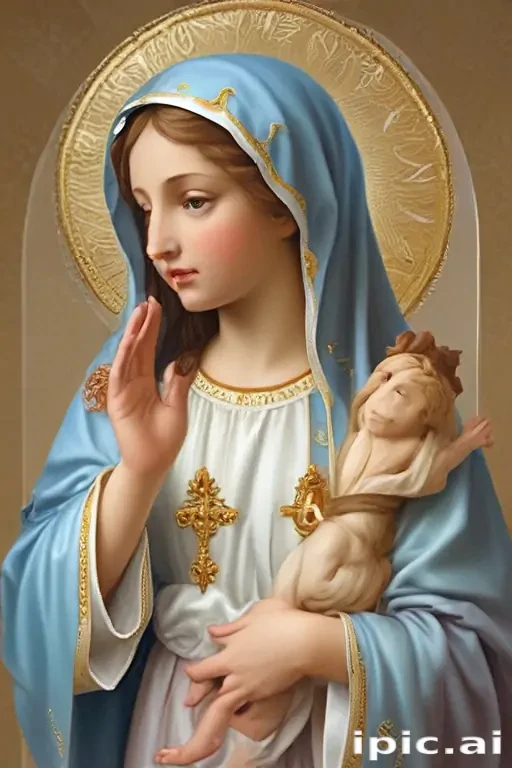 virgin mary clip art