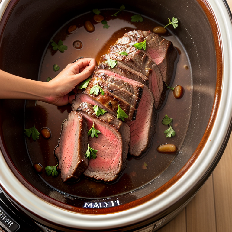 sirloin tip roast in crock pot