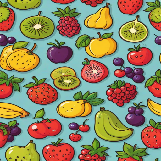 cartoon fruit