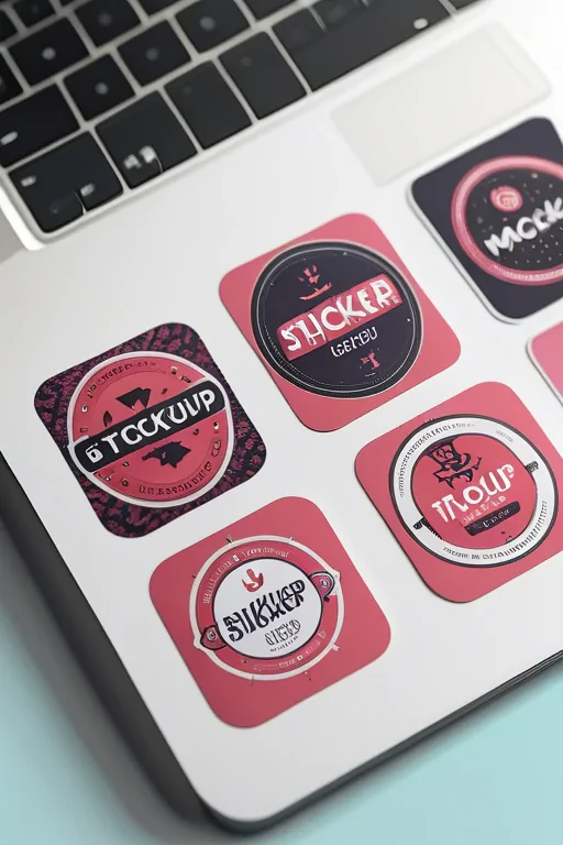 stickers mockup
