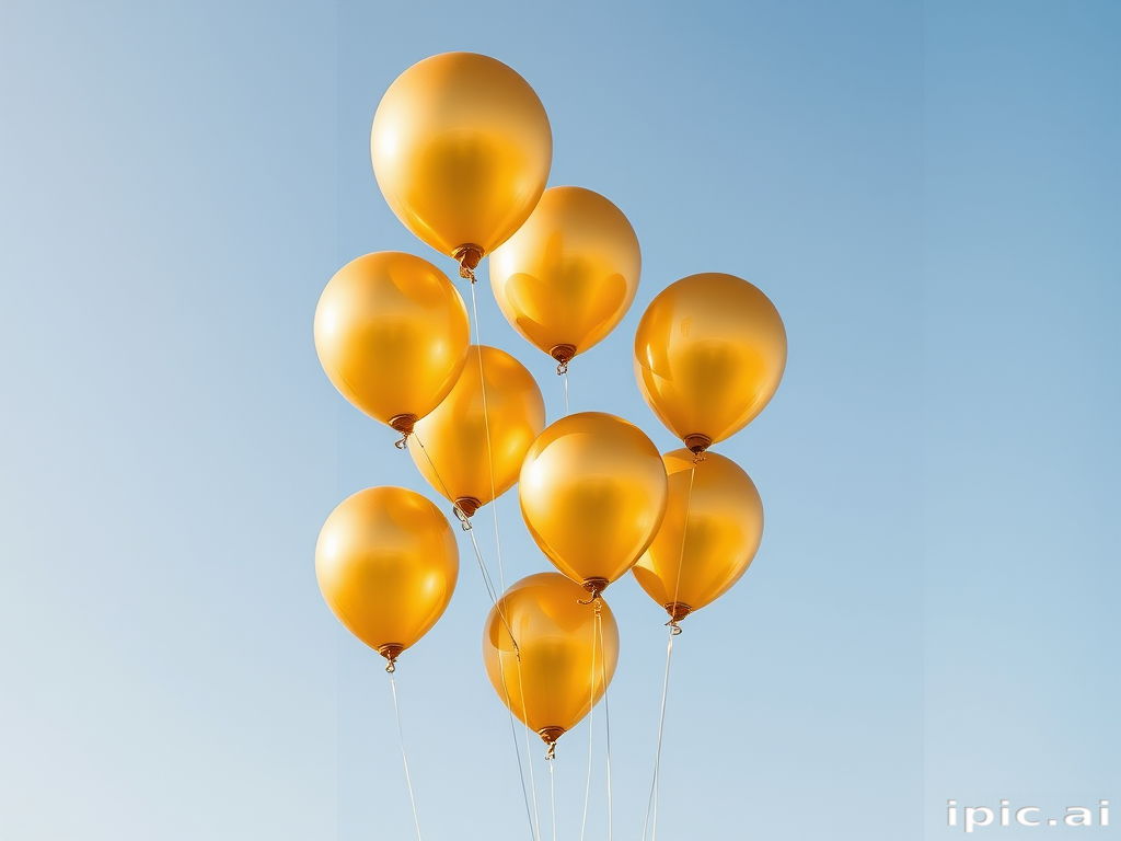 golden balloons