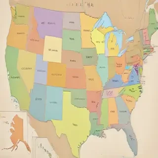 map of usa states