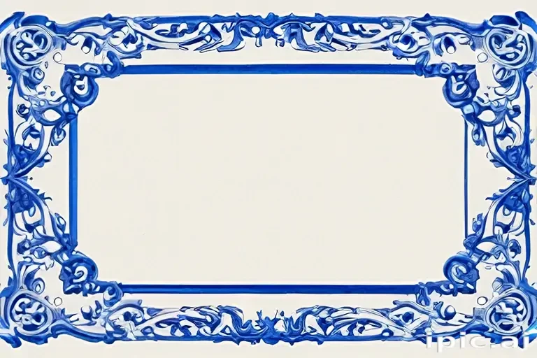 blue border png