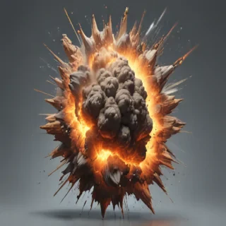 explosion transparent background