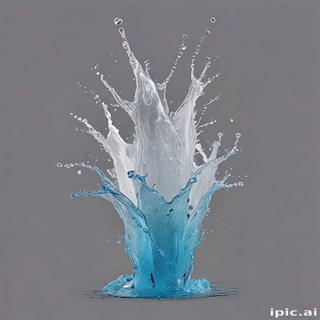 Dynamic Splash of Water Creating Stunning Patterns in Vibrant Colors