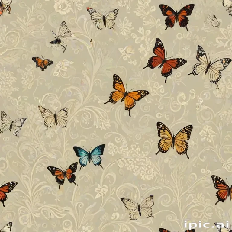 background with butterflies