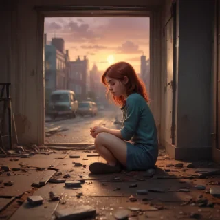 cartoon images of depression