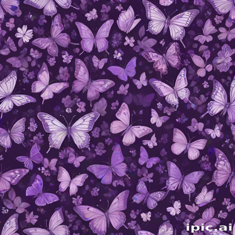 purple butterflies