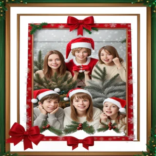 transparent christmas frames