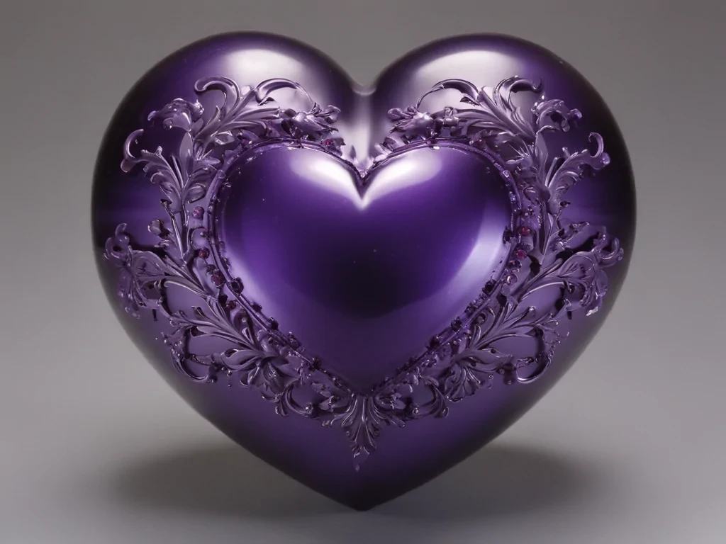 aesthetic purple heart