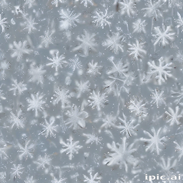 Delicate Snowflakes Gracefully Falling on a Soft Wintery Background
