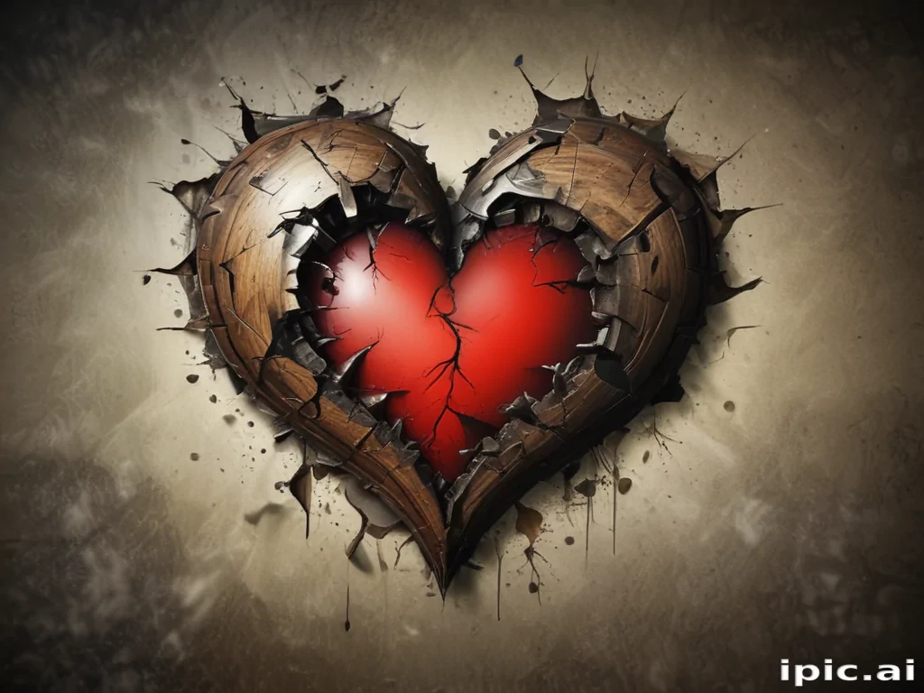 wallpaper broken heart images