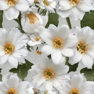 flower white bg