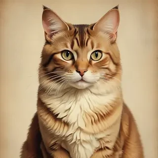 vintage cat illustration