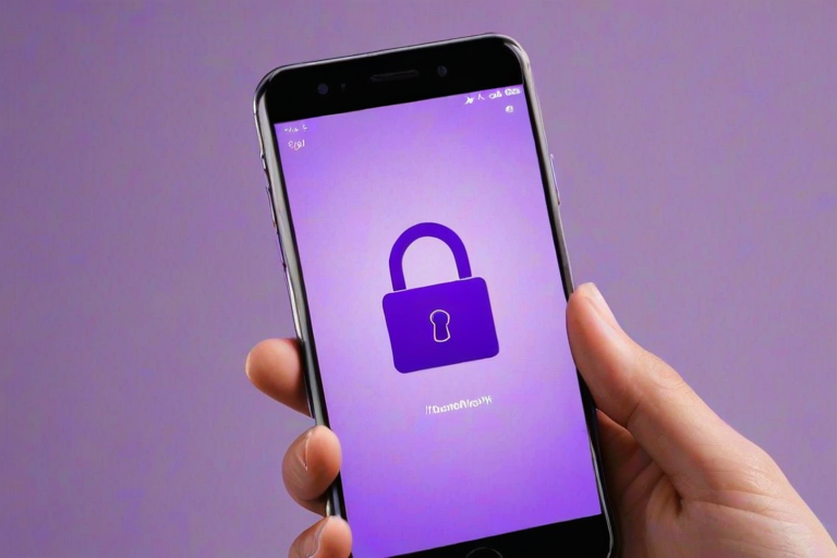 purple lock screen