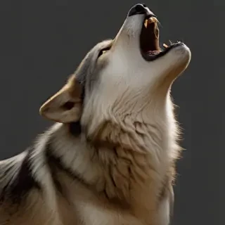wolf howl png