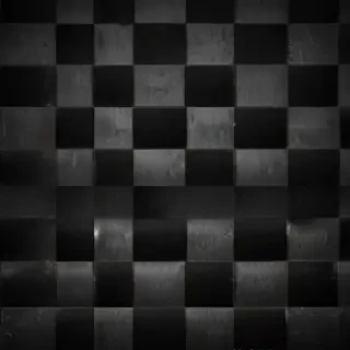 black checkered background