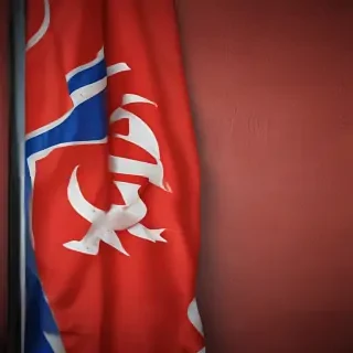 north korea flag
