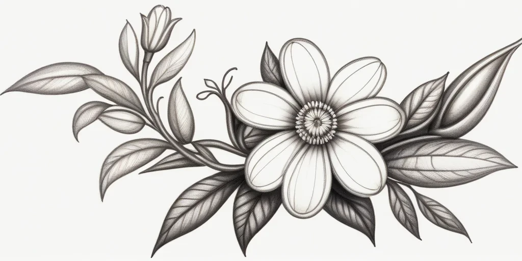 flower drawing pictures