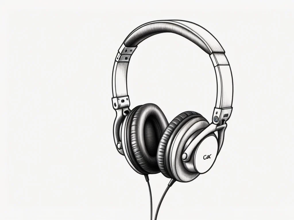 headphones drawing