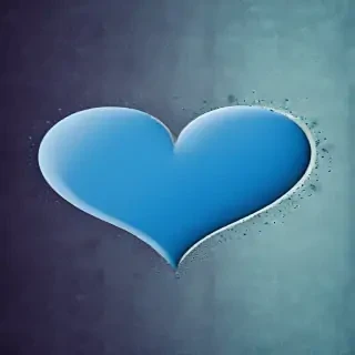 blue heart wallpaper