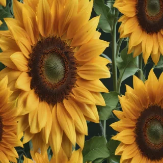 sunflower outline