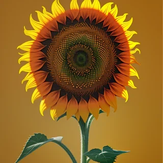 sunflower outline