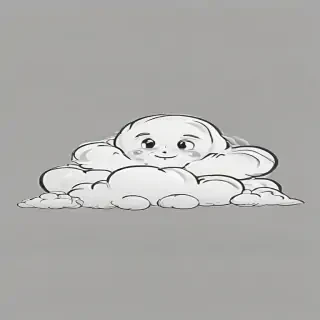cartoon cloud drawing