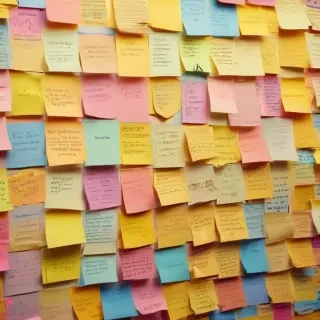 sticky note background