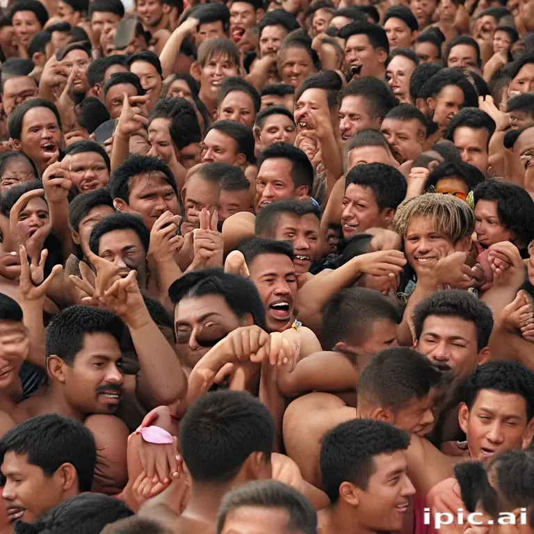 crowded png