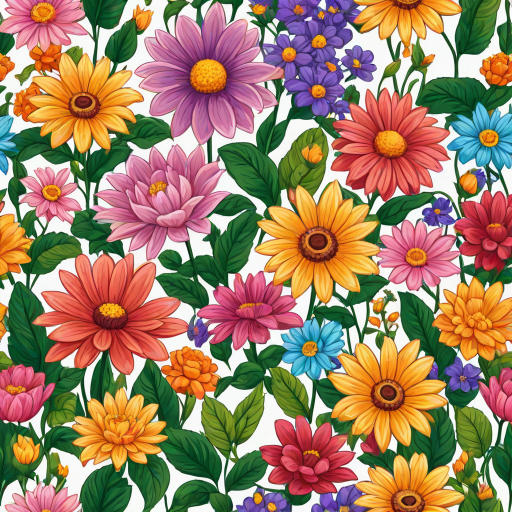 cartoon flowers png