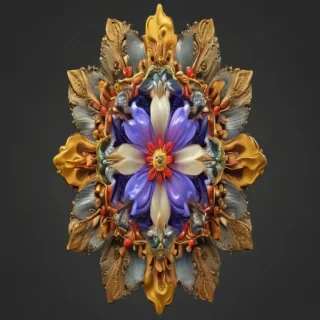 png border flower