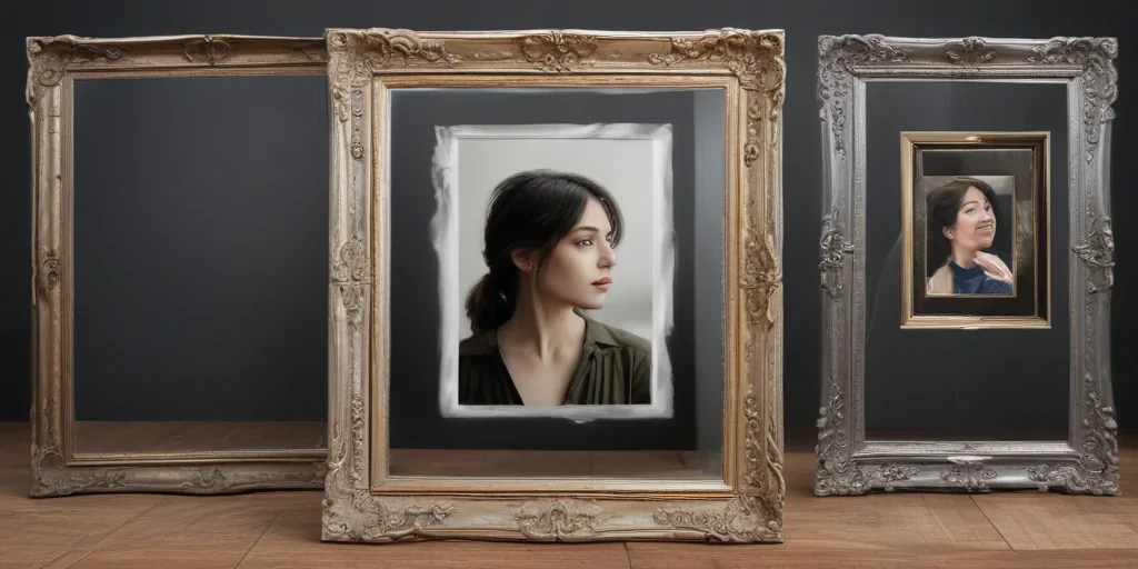 transparent photo frame