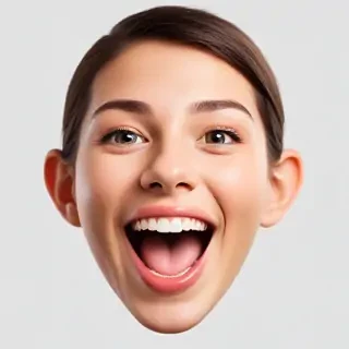 happy face transparent background