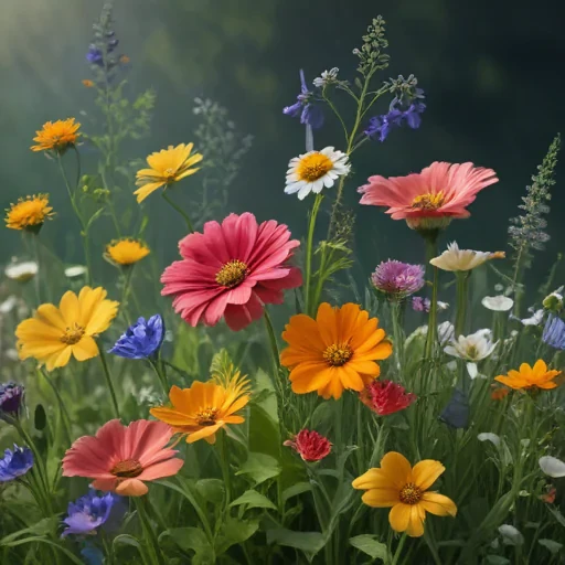 wildflowers transparent background