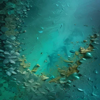 blue green background