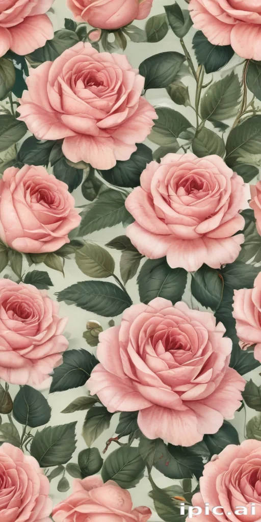 vintage rose illustration