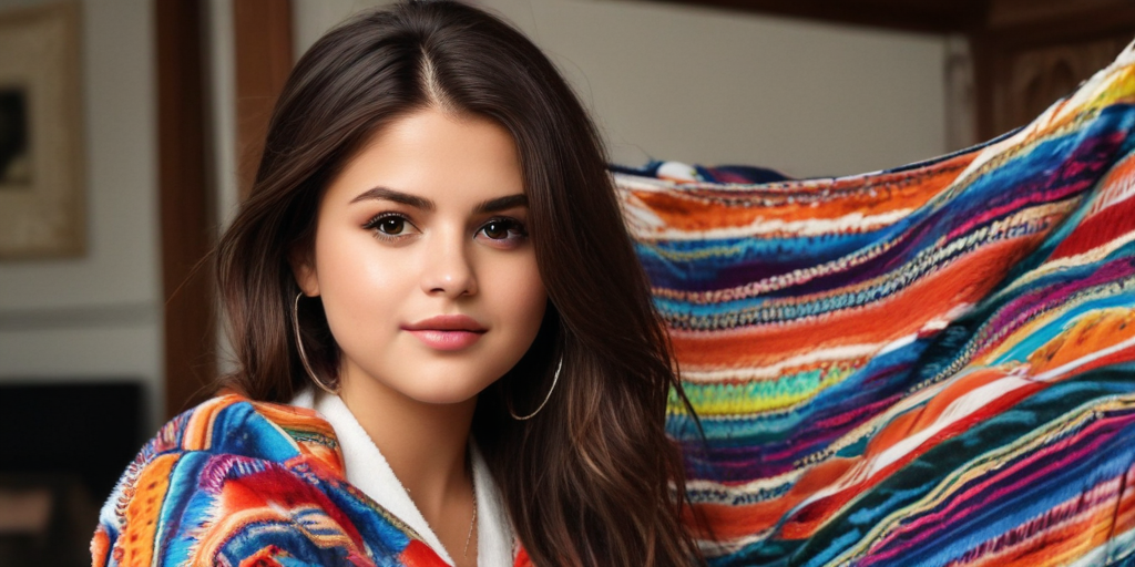 selena gomez mexican blanket