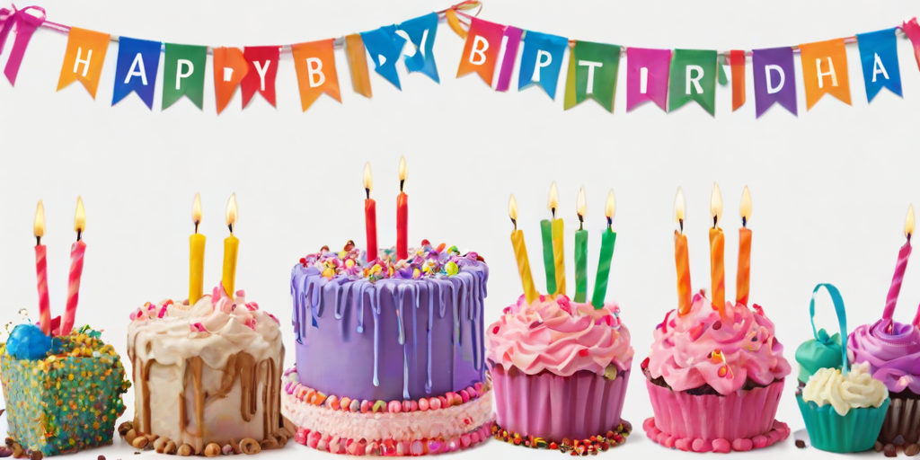 happy birthday banner png
