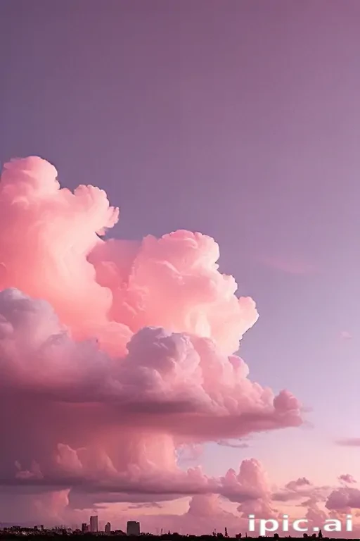 aesthetic pink clouds