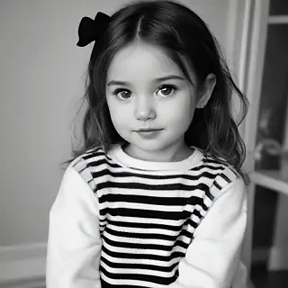 black and white cute