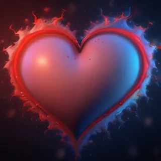 blurry heart wallpaper