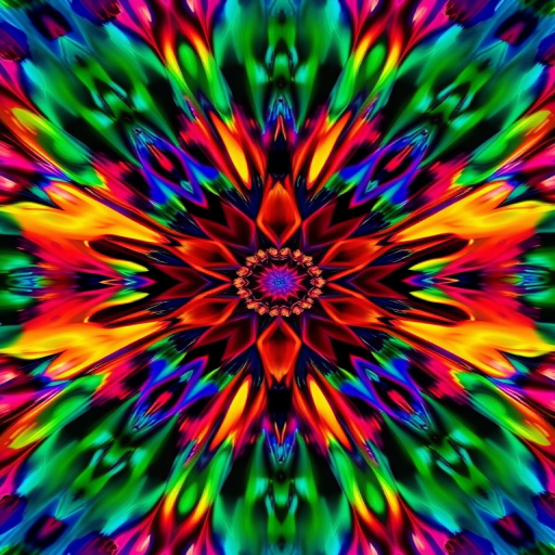 high-resolution abstract pattern design with vibrant colors, camera settings: ISO 100, f/5.6, shutter speed 1/250s, camera view: top-down perspective, camera style: modern digital art photography, camera type: DSLR