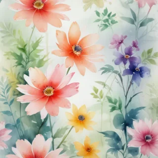 watercolor flower background