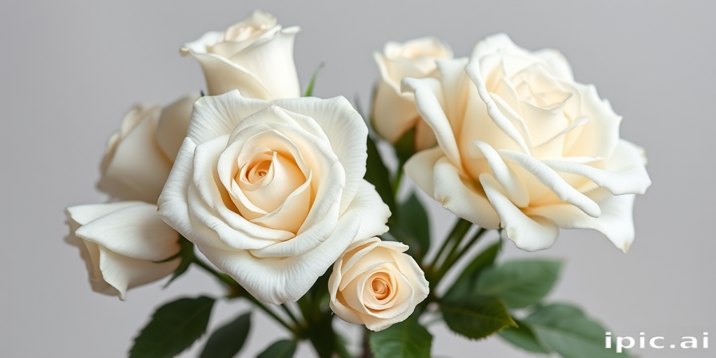 white roses png