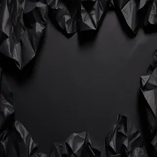 crumpled black paper