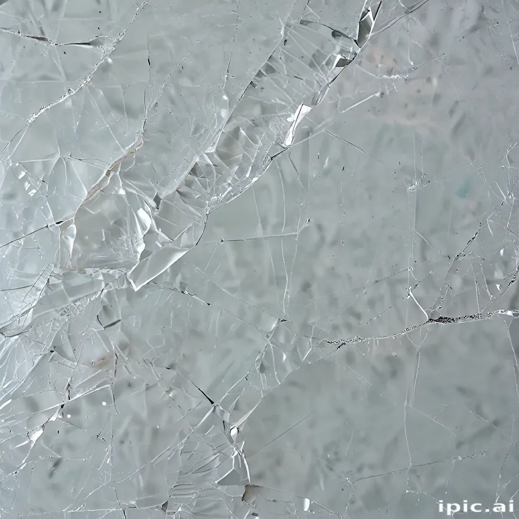 cracked glass transparent